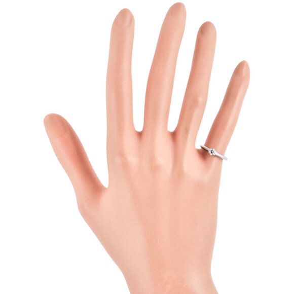 TIFFANY Silver Diamond Ring - Picture 5 of 8